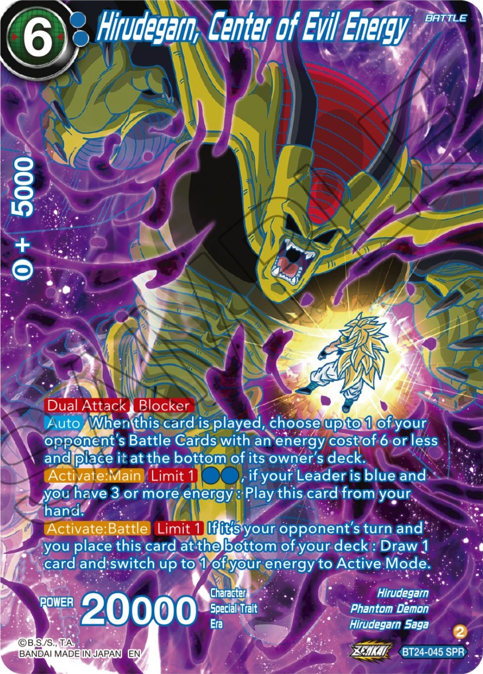 Hirudegarn, Center of Evil Energy (SPR) (BT24-045) [Beyond Generations] | Rock City Comics