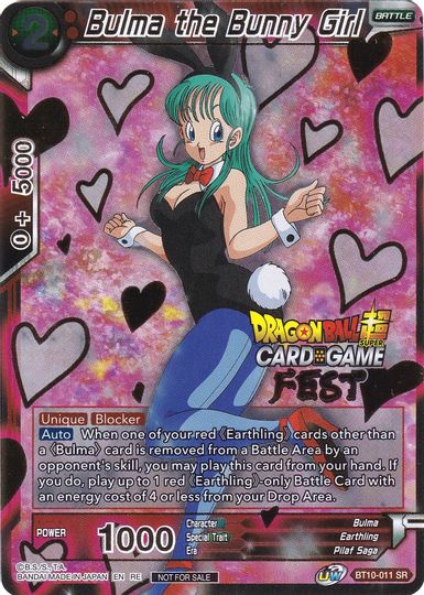 Bulma the Bunny Girl (Card Game Fest 2022) (BT10-011) [Tournament Promotion Cards] | Rock City Comics