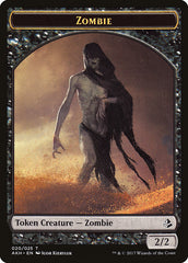 Horror // Zombie Double-Sided Token [Archenemy: Nicol Bolas Tokens] | Rock City Comics