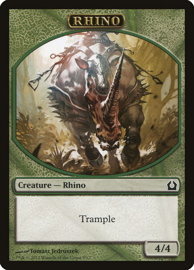 Rhino Token [Return to Ravnica Tokens] | Rock City Comics