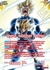 Vegeta // Vegeta, Awakened Feelings (SLR) (BT24-001) [Beyond Generations] | Rock City Comics