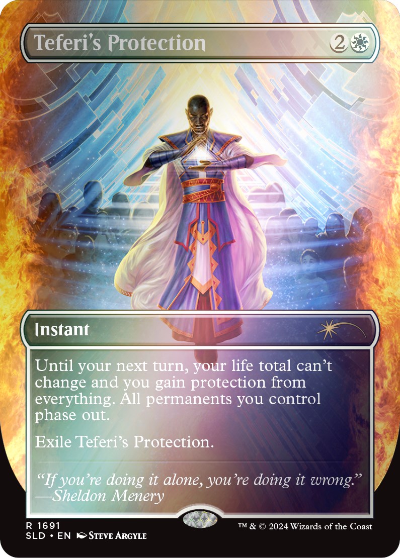 Teferi's Protection (1691) (Rainbow Foil) [Secret Lair Drop Series] | Rock City Comics