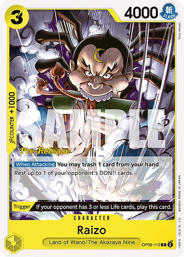 Raizo [Wings of the Captain Pre-Release Cards] | Rock City Comics