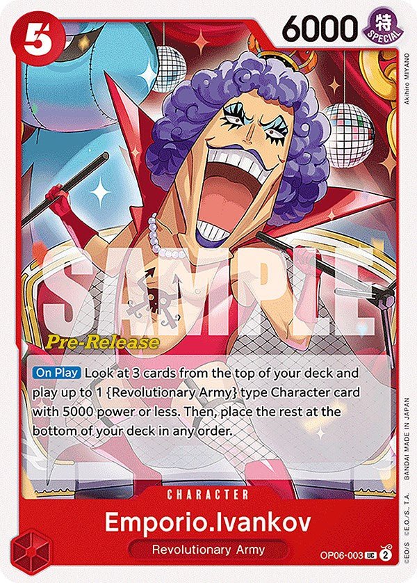 Emporio.Ivankov [Wings of the Captain Pre-Release Cards] | Rock City Comics