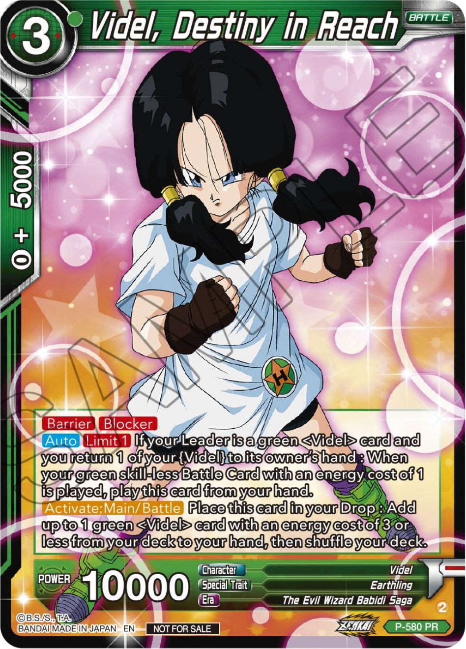 Videl, Destiny in Reach (Zenkai Series Tournament Pack Vol.7) (P-580) [Tournament Promotion Cards] | Rock City Comics