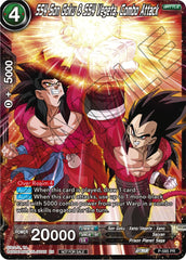 SS4 Son Goku & SS4 Vegeta, Combo Attack (Zenkai Series Tournament Pack Vol.7) (P-585) [Tournament Promotion Cards] | Rock City Comics