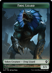 Storm Crow // Frog Lizard Double-Sided Token [Bloomburrow Commander Tokens] | Rock City Comics