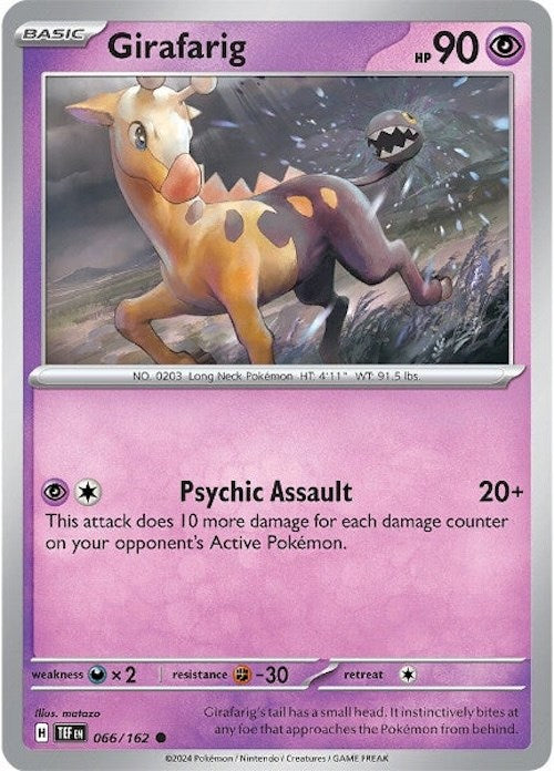 Girafarig (066/162) [Scarlet & Violet: Temporal Forces] | Rock City Comics