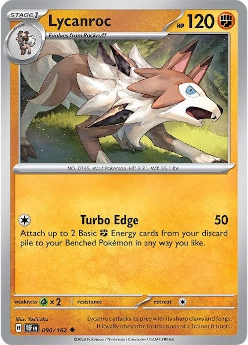 Lycanroc (090/162) [Scarlet & Violet: Temporal Forces] | Rock City Comics