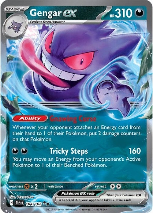 Gengar ex (104/162) [Scarlet & Violet: Temporal Forces] | Rock City Comics