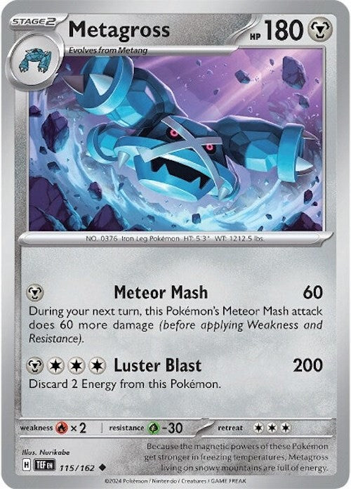 Metagross (115/162) [Scarlet & Violet: Temporal Forces] | Rock City Comics