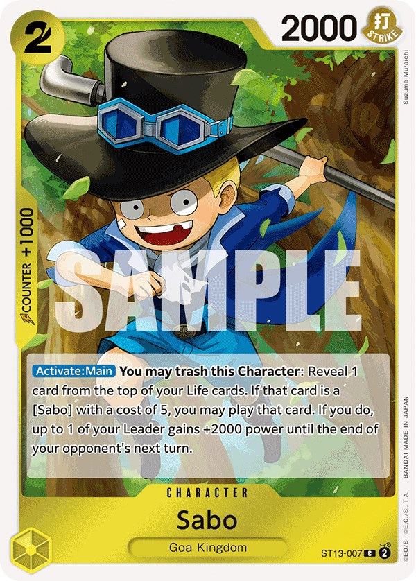 Sabo [Ultra Deck: The Three Brothers] | Rock City Comics