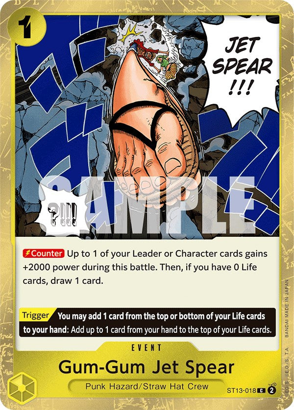 Gum-Gum Jet Spear [Ultra Deck: The Three Brothers] | Rock City Comics