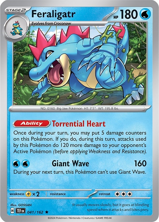 Feraligatr (041/162) (Theme Deck Exclusive) [Scarlet & Violet: Temporal Forces] | Rock City Comics