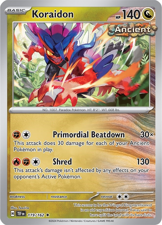 Koraidon (119/162) (Theme Deck Exclusive) [Scarlet & Violet: Temporal Forces] | Rock City Comics