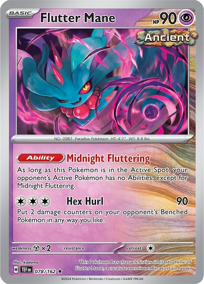 Flutter Mane (078/162) (Theme Deck Exclusive) [Scarlet & Violet: Temporal Forces] | Rock City Comics