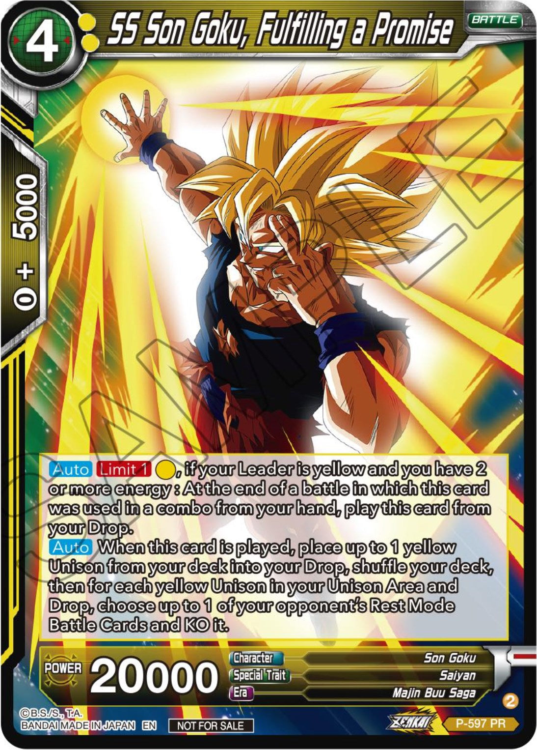 SS Son Goku, Fulfilling a Promise (Deluxe Pack 2024 Vol.1) (P-597) [Promotion Cards] | Rock City Comics