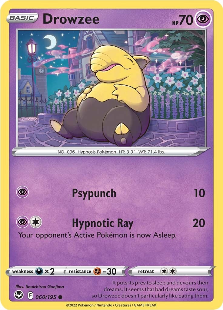 Drowzee (060/195) [Sword & Shield: Silver Tempest] | Rock City Comics