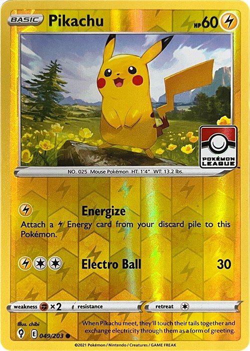 Pikachu (049/203) (2023 2024 League Promo) [League & Championship Cards] | Rock City Comics