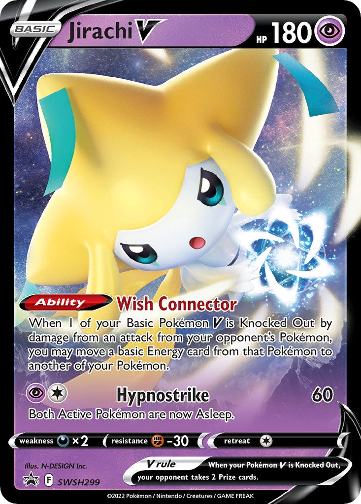 Jirachi V (SWSH299) [Sword & Shield: Black Star Promos] | Rock City Comics