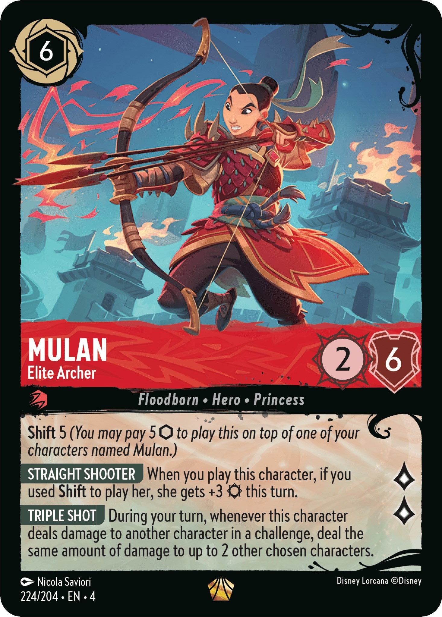 Mulan - Elite Archer (224/204) (244/204) [Illumineer's Quest: Deep Trouble] | Rock City Comics