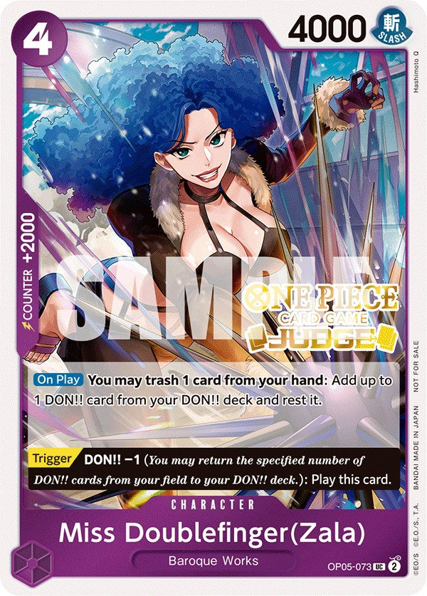 Miss Doublefinger(Zala) (Judge Pack Vol. 3) [One Piece Promotion Cards] | Rock City Comics