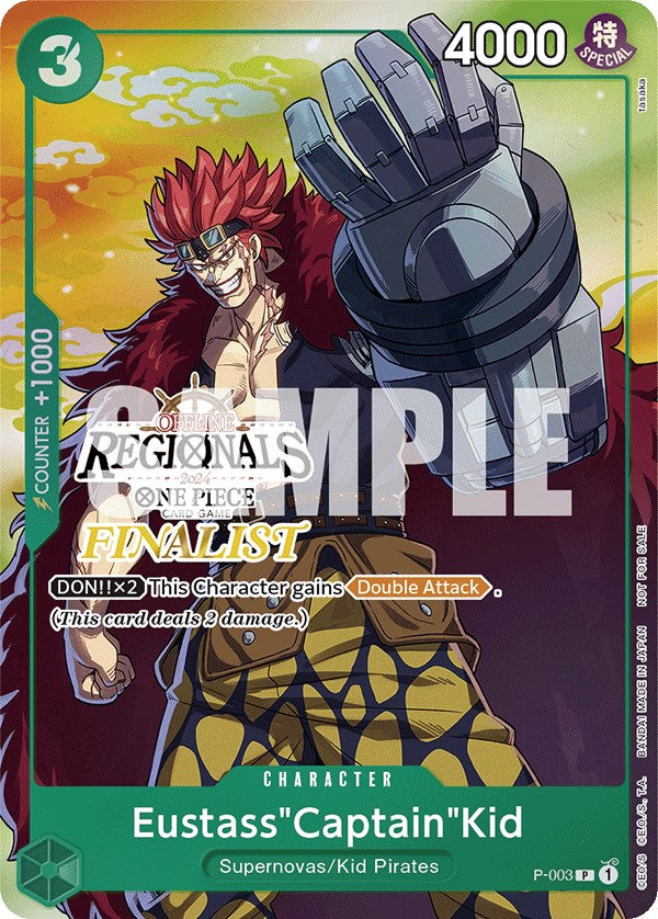 Eustass"Captain"Kid (Offline Regional 2024 Vol. 2) [Finalist] [One Piece Promotion Cards] | Rock City Comics