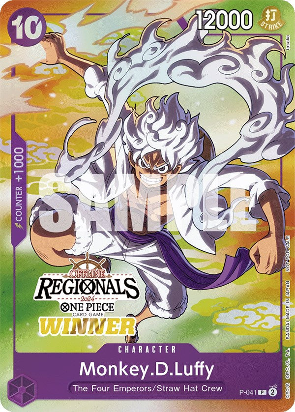 Monkey.D.Luffy (Offline Regional 2024 Vol. 2) [Winner] [One Piece Promotion Cards] | Rock City Comics