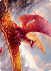 Goldspan Dragon Art Card (Gold-Stamped Signature) [Kaldheim Art Series] | Rock City Comics