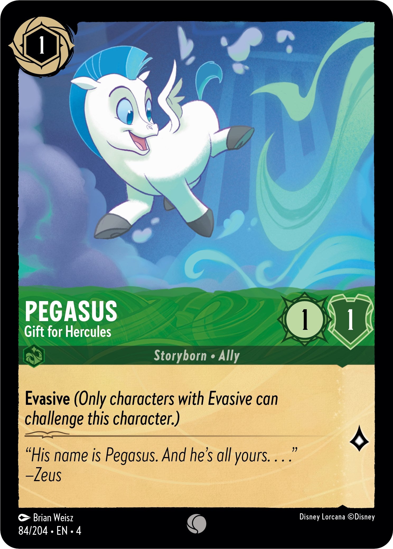 Pegasus - Gift for Hercules (84/204) [Ursula's Return] | Rock City Comics