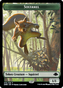 Zombie // Squirrel Double-Sided Token [Dominaria Remastered Tokens] | Rock City Comics