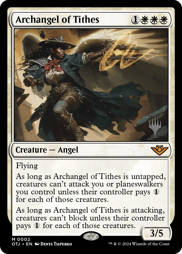 Archangel of Tithes (Promo Pack) [Outlaws of Thunder Junction Promos] | Rock City Comics