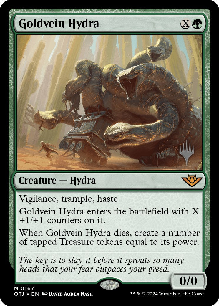 Goldvein Hydra (Promo Pack) [Outlaws of Thunder Junction Promos] | Rock City Comics