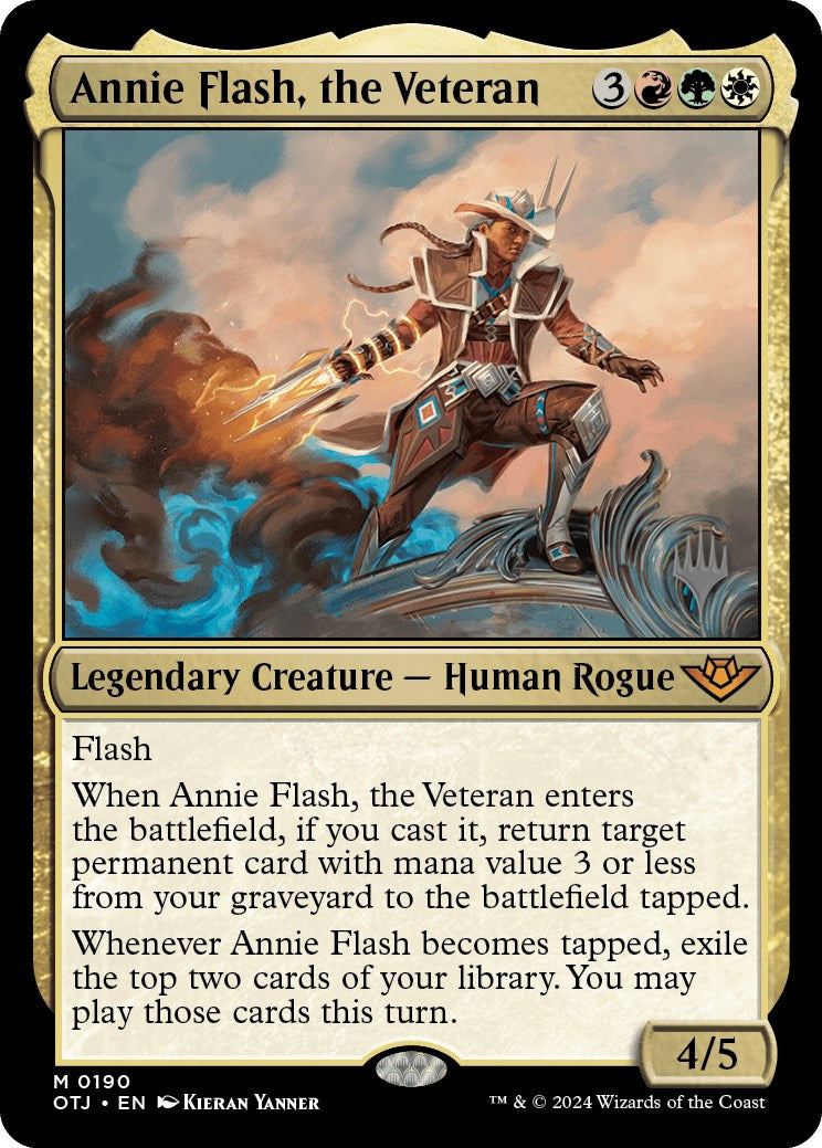 Annie Flash, the Veteran (Promo Pack) [Outlaws of Thunder Junction Promos] | Rock City Comics