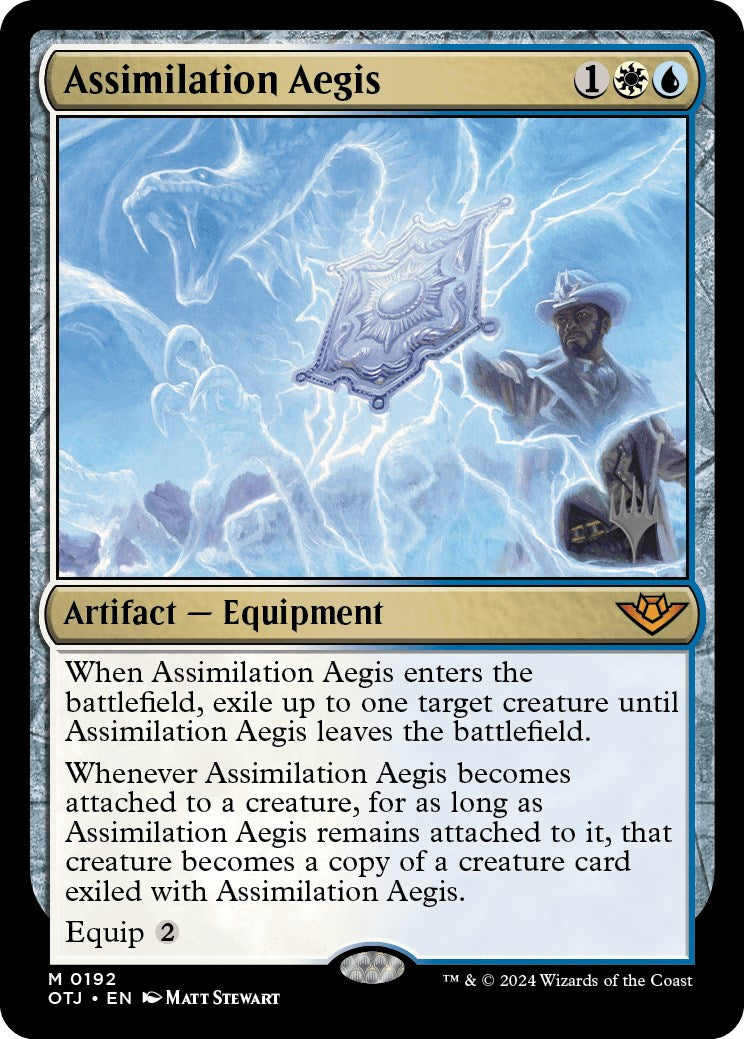 Assimilation Aegis (Promo Pack) [Outlaws of Thunder Junction Promos] | Rock City Comics