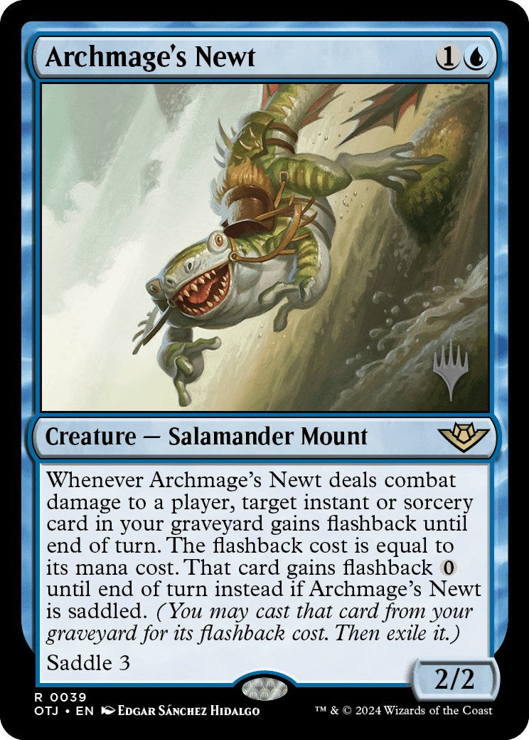 Archmage's Newt (Promo Pack) [Outlaws of Thunder Junction Promos] | Rock City Comics