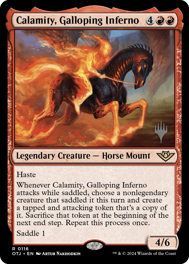 Calamity, Galloping Inferno (Promo Pack) [Outlaws of Thunder Junction Promos] | Rock City Comics