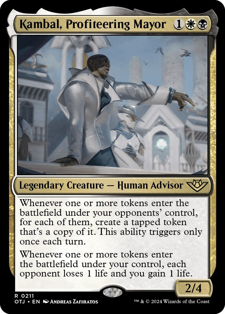 Kambal, Profiteering Mayor (Promo Pack) [Outlaws of Thunder Junction Promos] | Rock City Comics