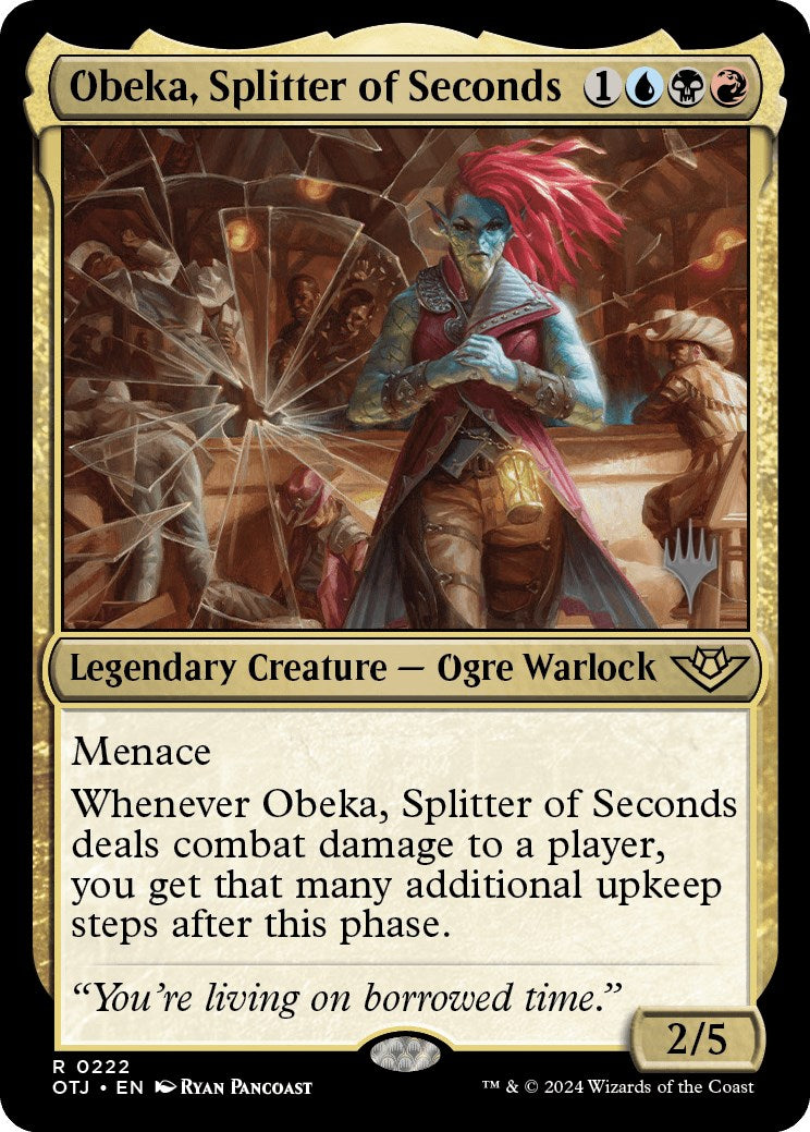 Obeka, Splitter of Seconds (Promo Pack) [Outlaws of Thunder Junction Promos] | Rock City Comics