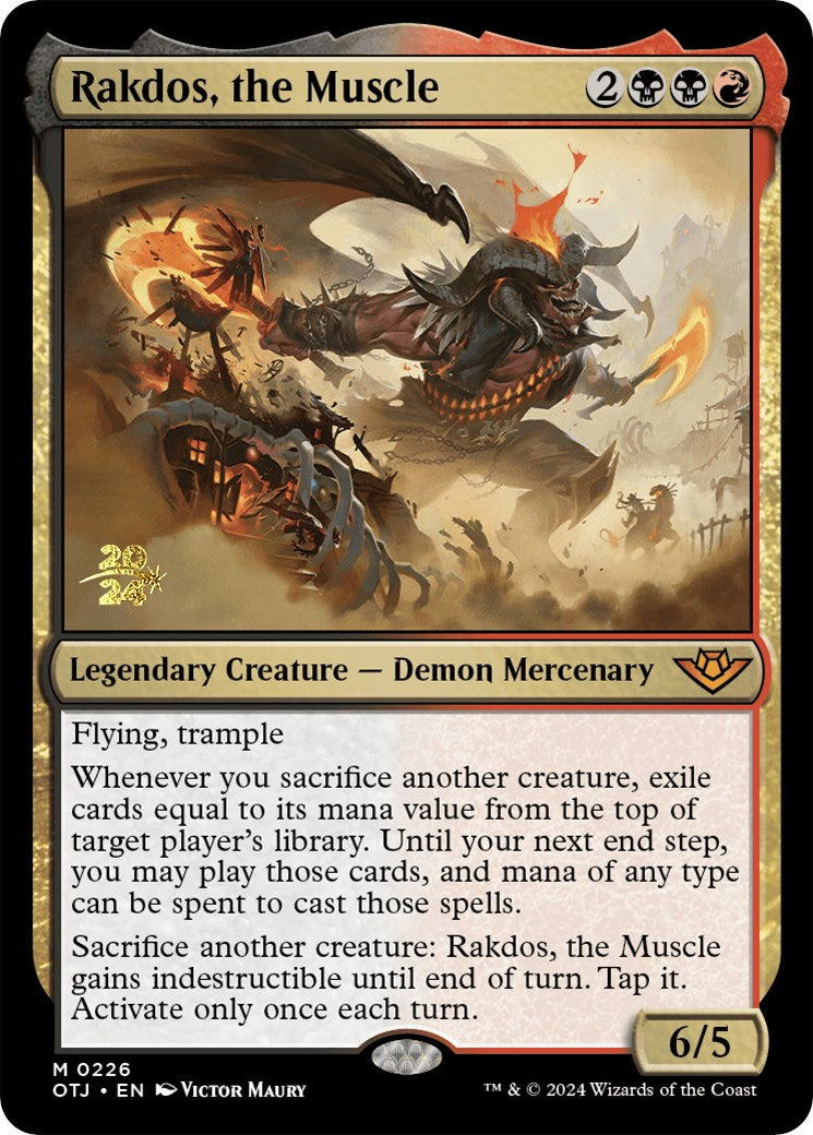 Rakdos, the Muscle [Outlaws of Thunder Junction Prerelease Promos] | Rock City Comics