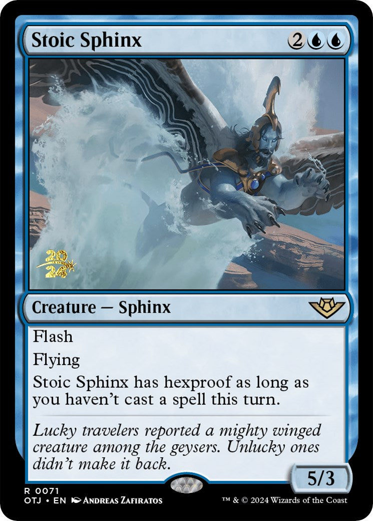 Stoic Sphinx [Outlaws of Thunder Junction Prerelease Promos] | Rock City Comics