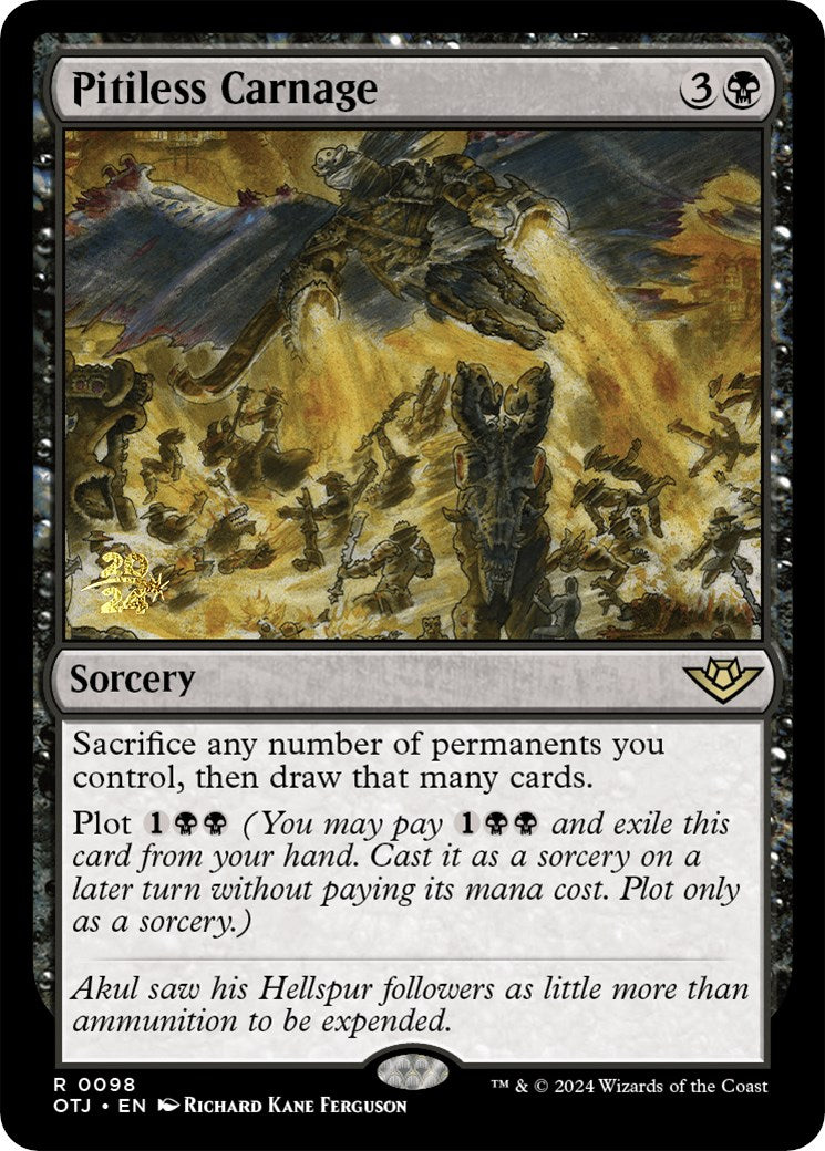 Pitiless Carnage [Outlaws of Thunder Junction Prerelease Promos] | Rock City Comics