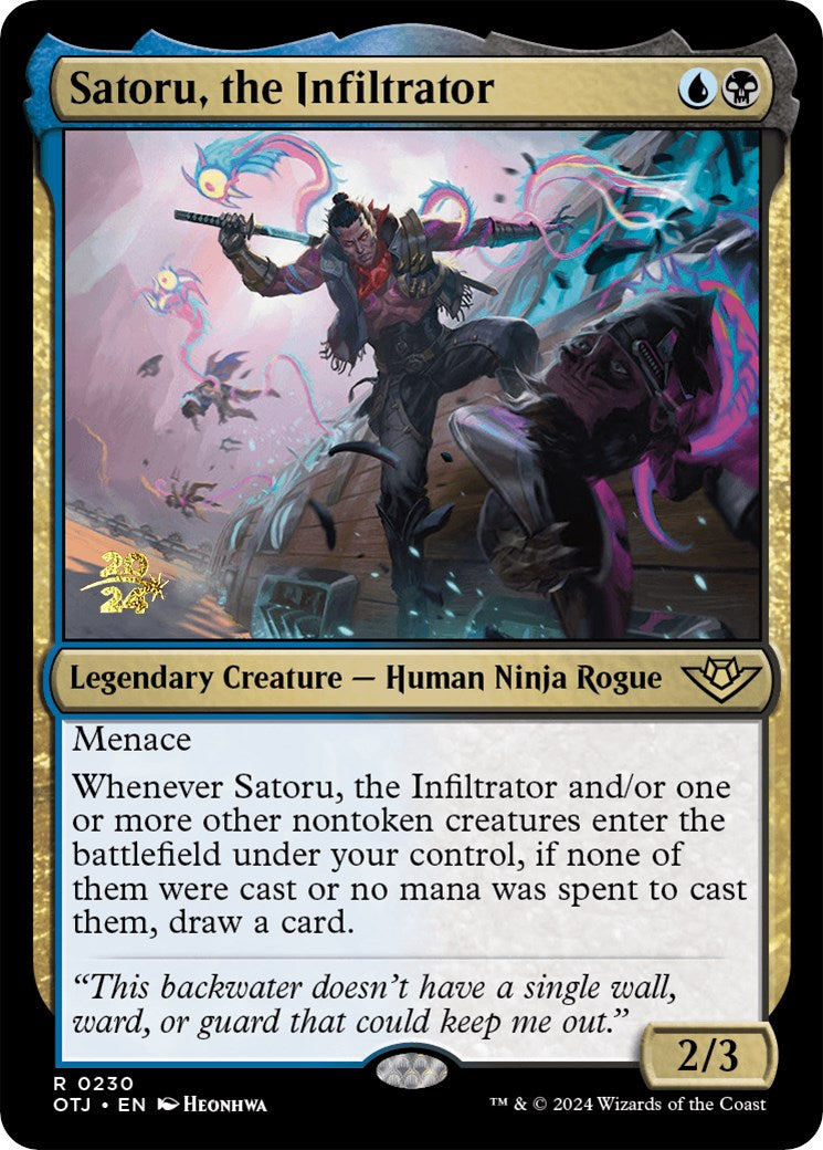 Satoru, the Infiltrator [Outlaws of Thunder Junction Prerelease Promos] | Rock City Comics