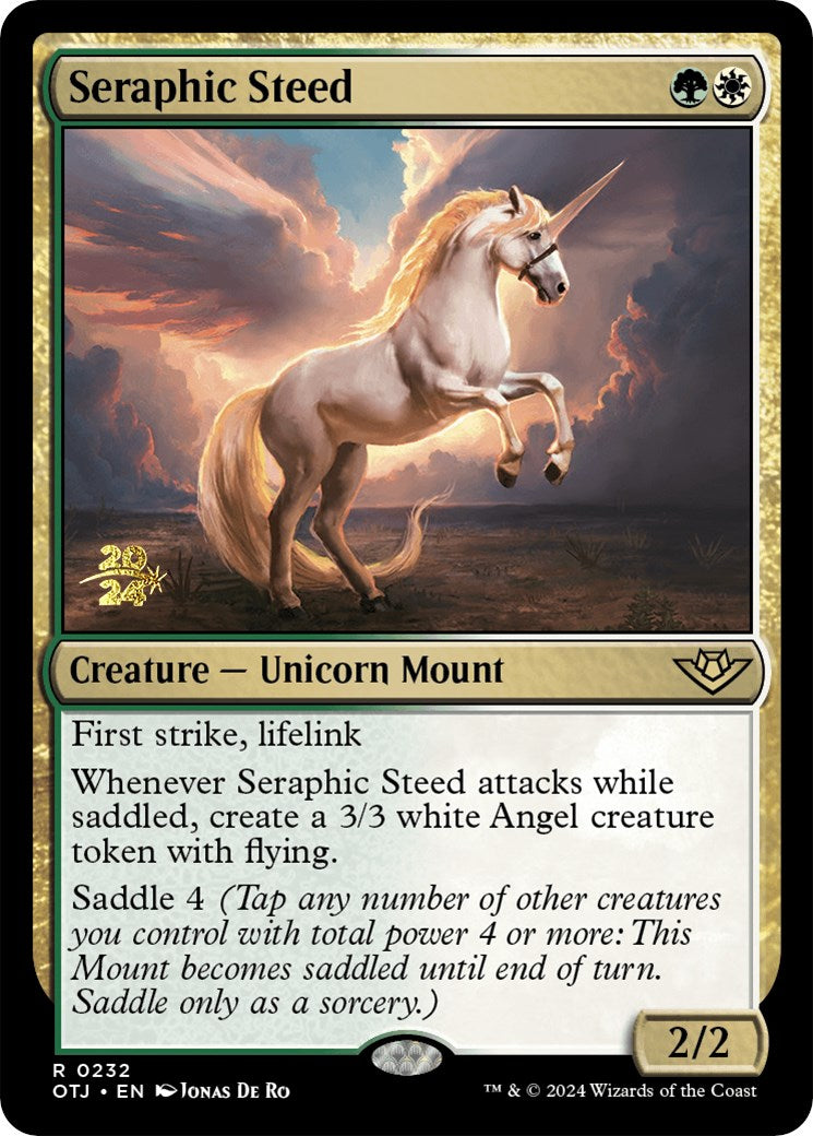 Seraphic Steed [Outlaws of Thunder Junction Prerelease Promos] | Rock City Comics