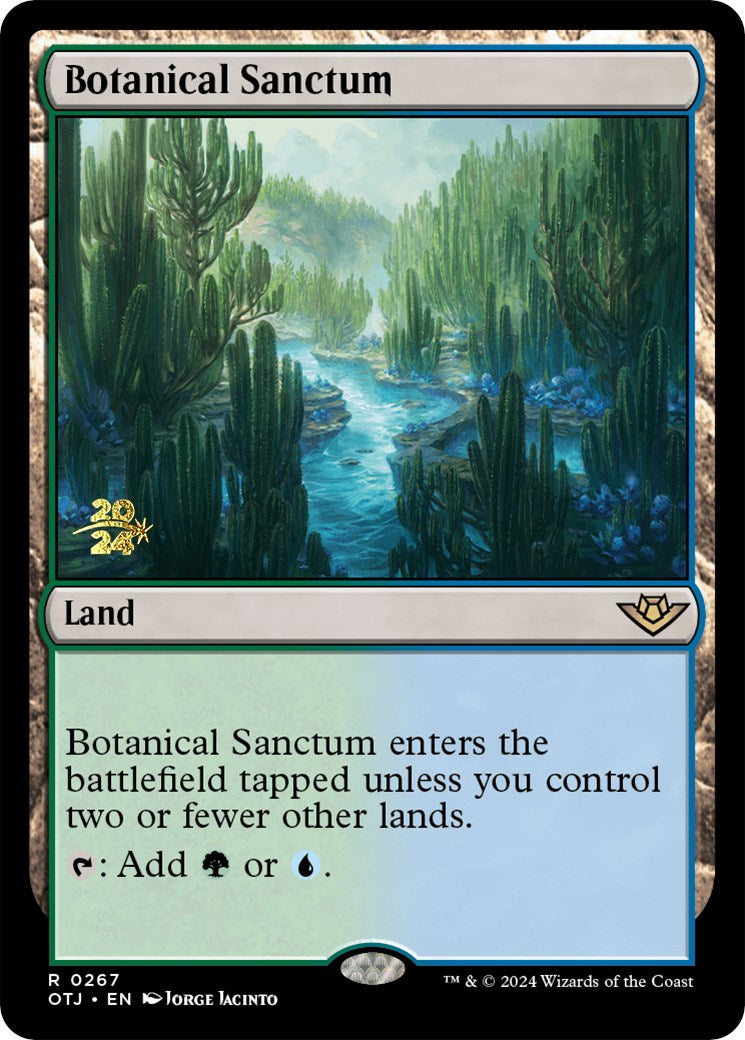 Botanical Sanctum (OTJ) [Outlaws of Thunder Junction Prerelease Promos] | Rock City Comics