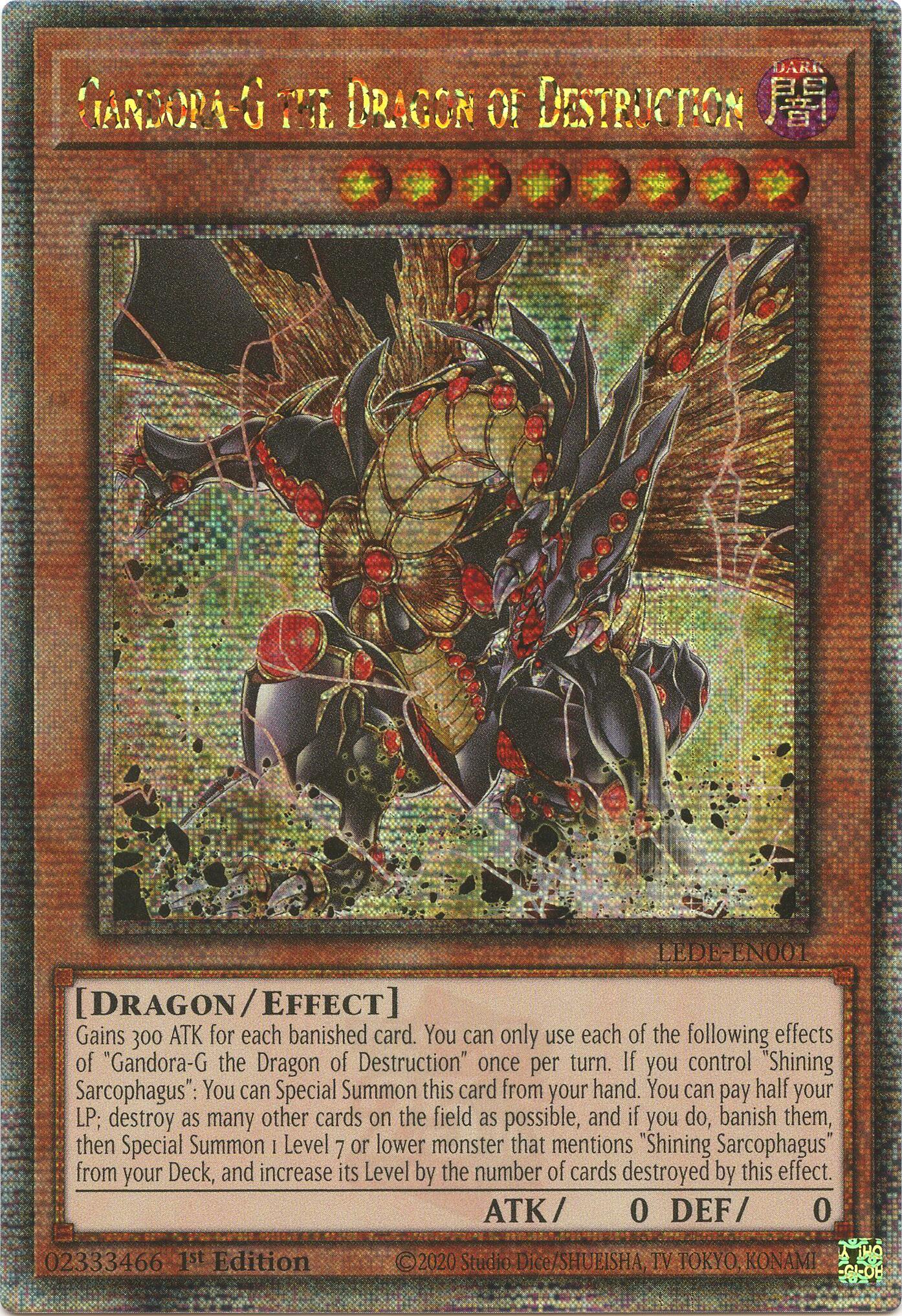 Gandora-G the Dragon of Destruction [LEDE-EN001] Quarter Century Secret Rare | Rock City Comics