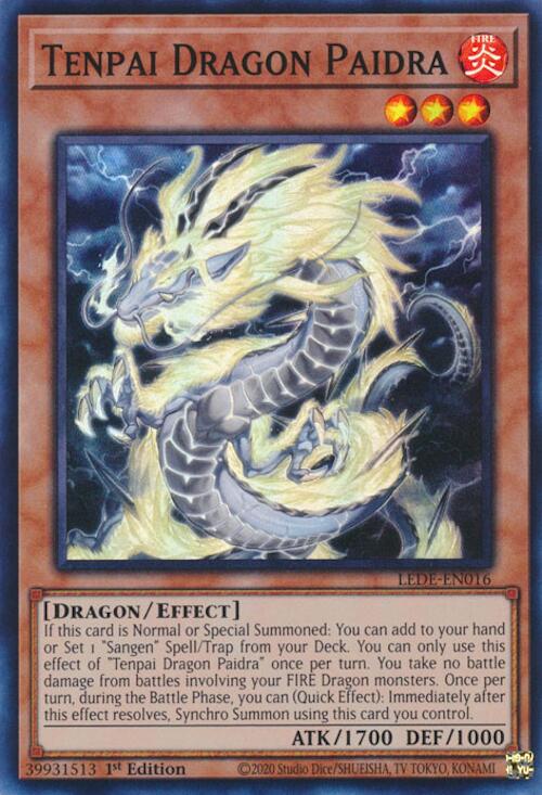 Tenpai Dragon Paidra [LEDE-EN016] Super Rare | Rock City Comics