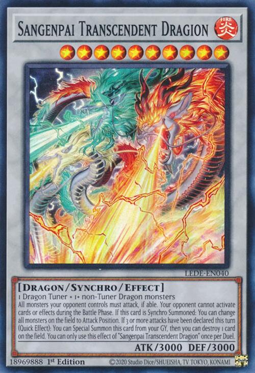 Sangenpai Transcendent Dragion [LEDE-EN040] Super Rare | Rock City Comics