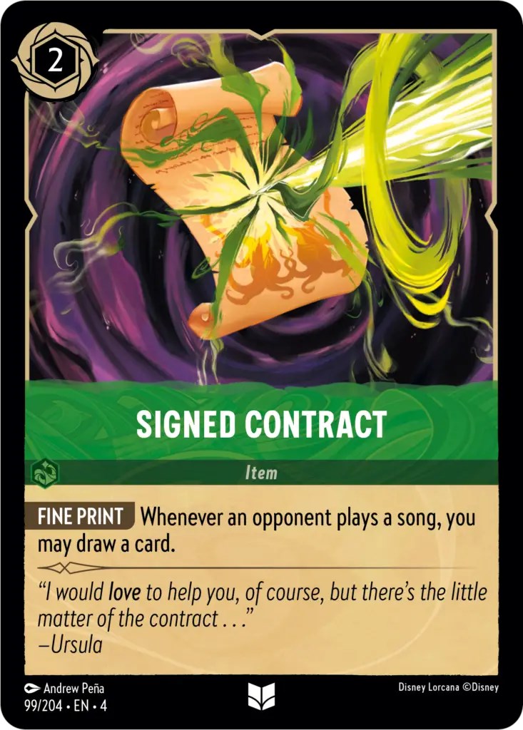 Signed Contract (99/204) [Ursula's Return] | Rock City Comics