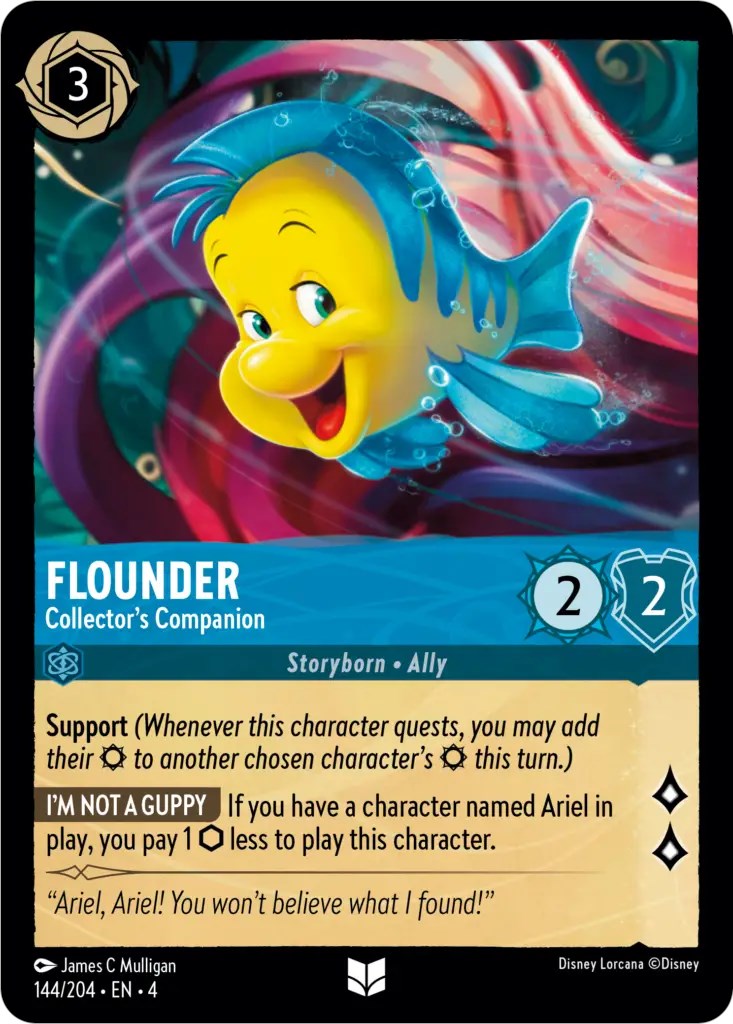 Flounder - Collector's Companion (144/204) [Ursula's Return] | Rock City Comics